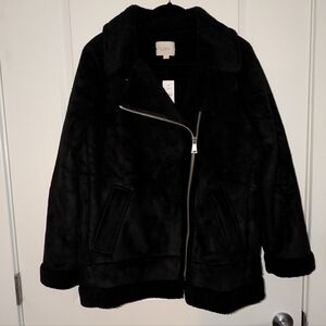 LOFT Black Aviator Jacket - NWT